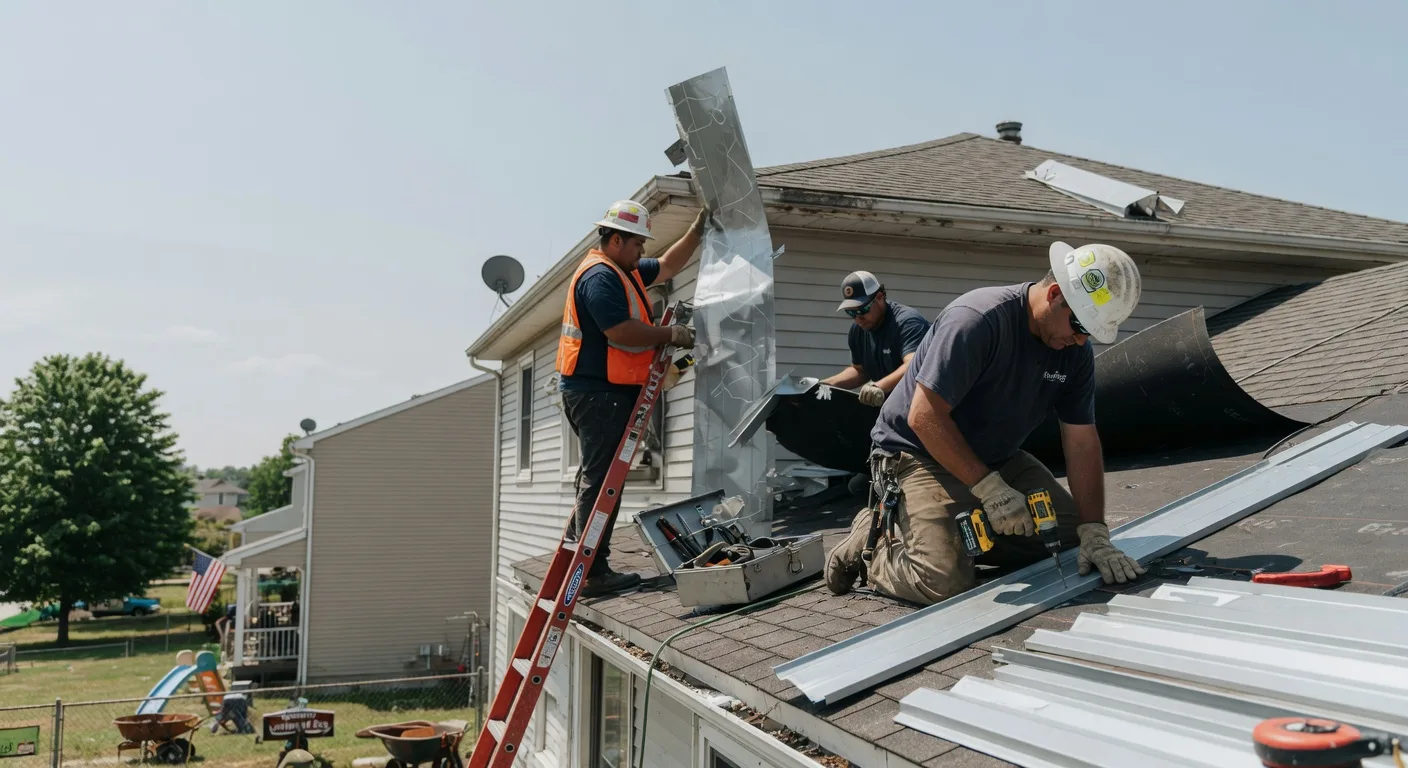 Storm Damage Metal Roof Repair in Lake City, AR